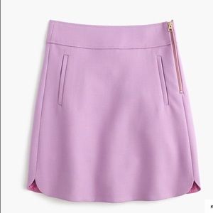 TALL MINI SKIRT IN DOUBLE-SERGE WOOL